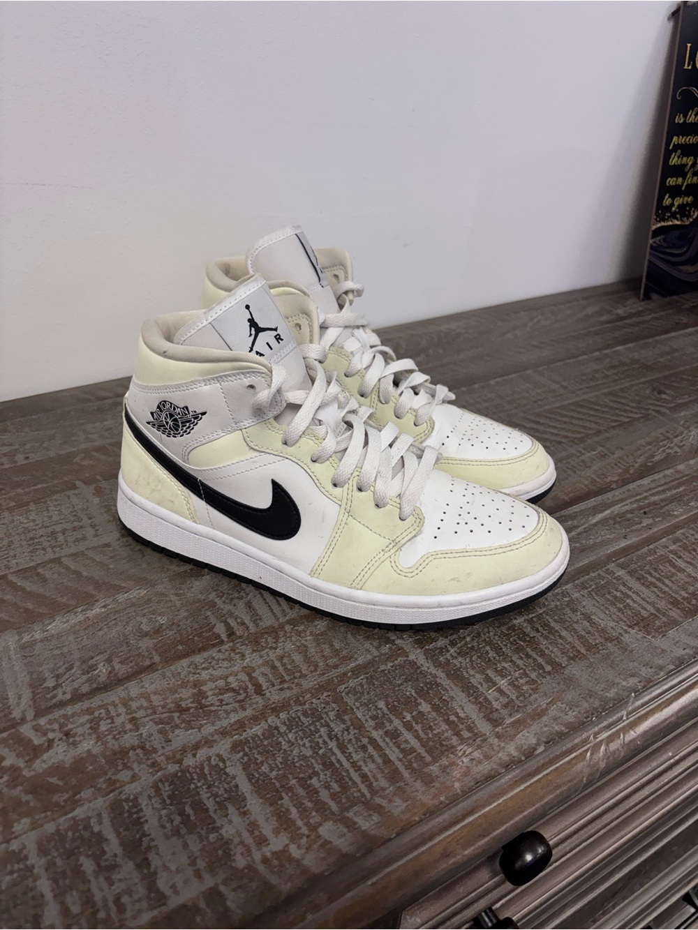 Jordan 1 Women’s Cream Coconut Milk Leather Sneaker